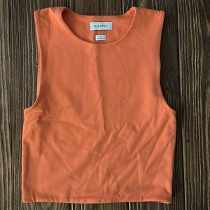 Aritzia Babaton Contour Orange Tank